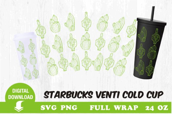 Cactus Tumbler: Graphics & Print Templates