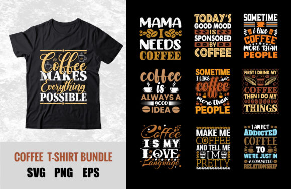 Coffee Sublimation Bundle, Coffee Craft: Graphics & Print Templates