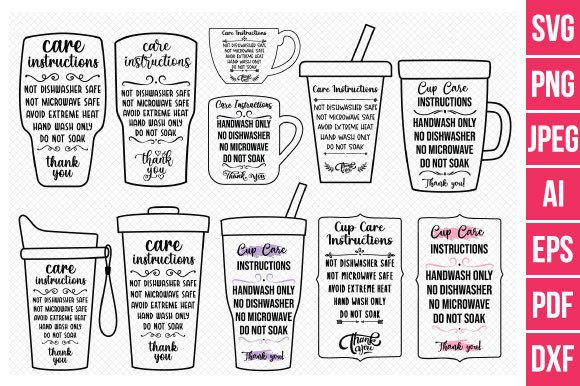 Cup Care Cards Svg Bundle: Graphics for Crafts