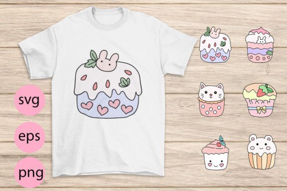 Cute Cup Cake Bundle: Graphics for Digital Sellers