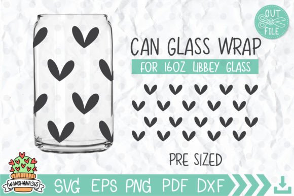 Valentines Day Gift, Can Glass Graphics