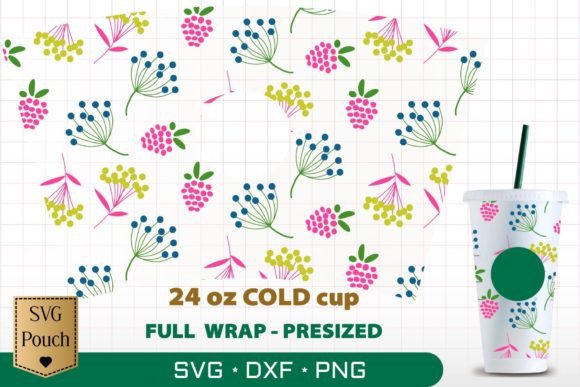 Wildflowers Wrap: Graphics & Print Templates for Organic Branding